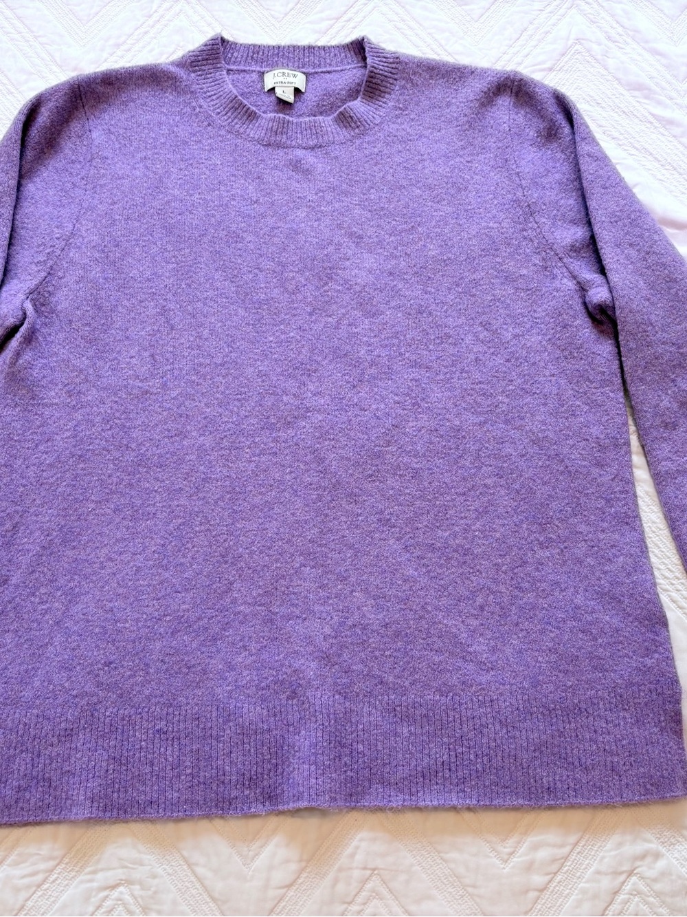 J. Crew Lavender Crewneck Sweater